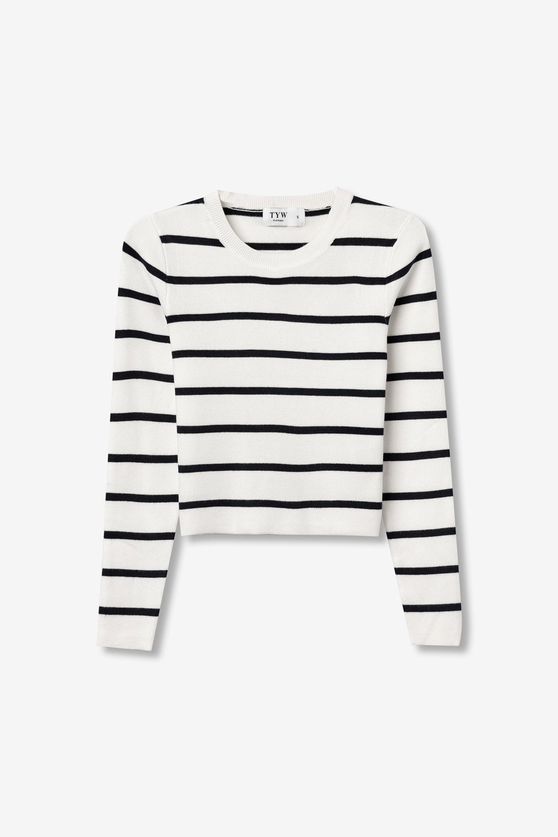 Tiffosi Boston_1 Maglioncino Bianco/Nero AW26