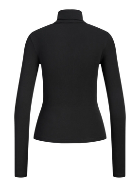 JJXX JXSTAR Maglia Con Collo Alto  In Cotone Caldo Nera Donna AW26