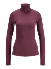 JJXX JXSTAR Maglia Con Collo Alto In Cotone Caldo Prugna donna AW26