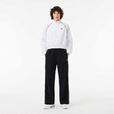 LACOSTE Tuta Idrorepellente con Bordi a Contrasto Donna Bianco/Nero