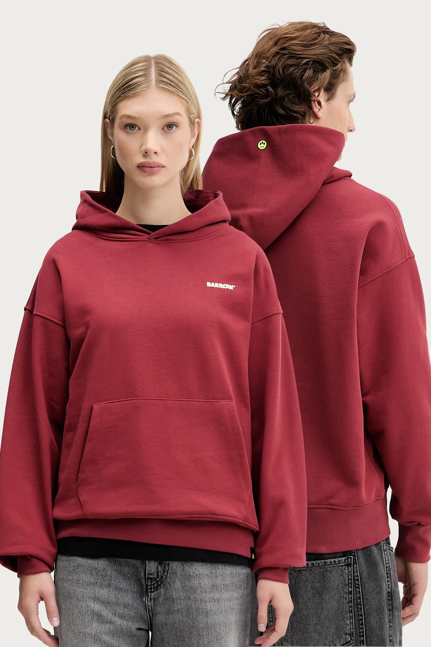 BARROW Felpa con cappuccio Con Logo Avanti Bordeaux