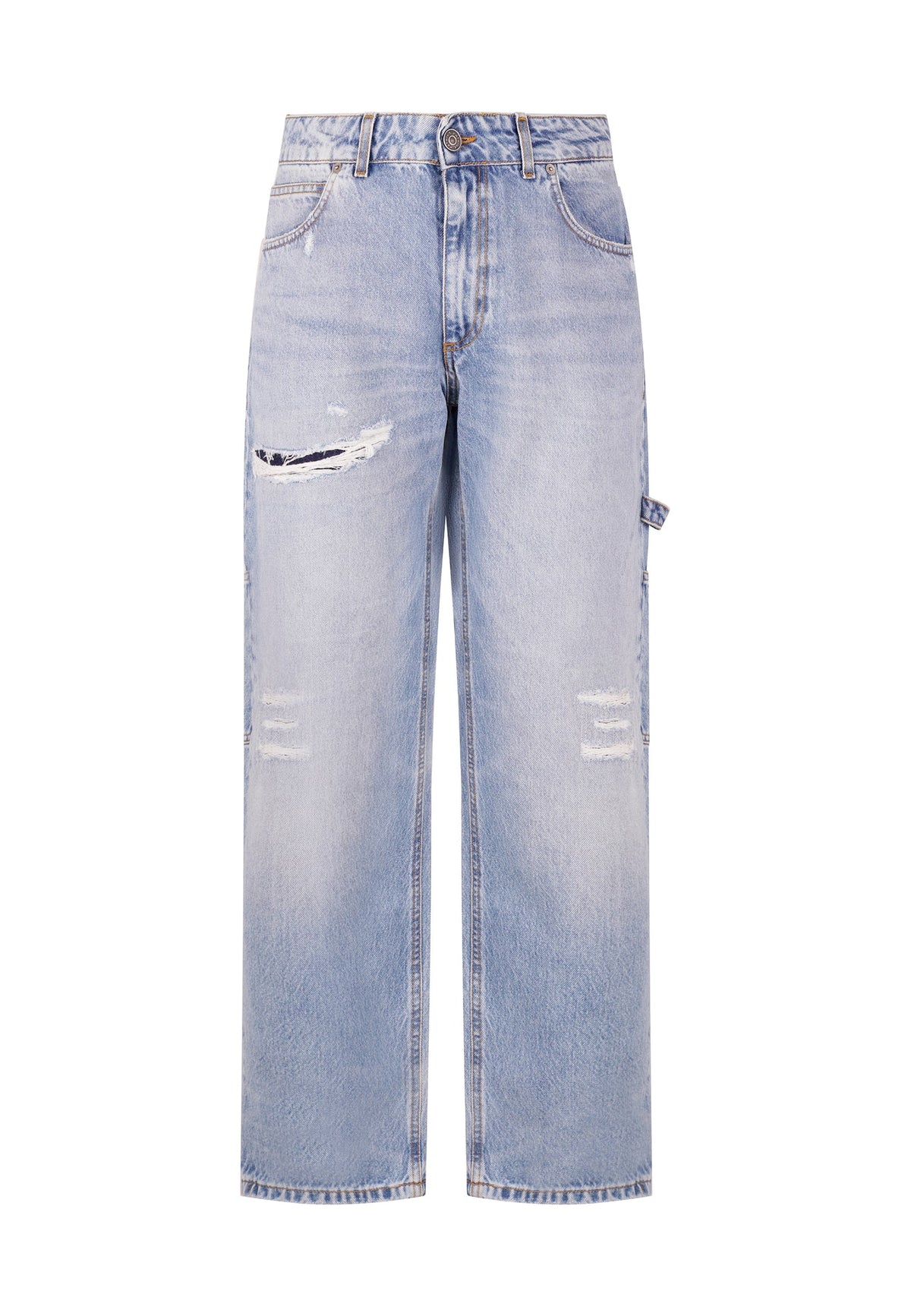 PATRIÒT Jeans Baggy Carpenter Denim Chiaro