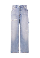 PATRIÒT Jeans Baggy Carpenter Denim Chiaro