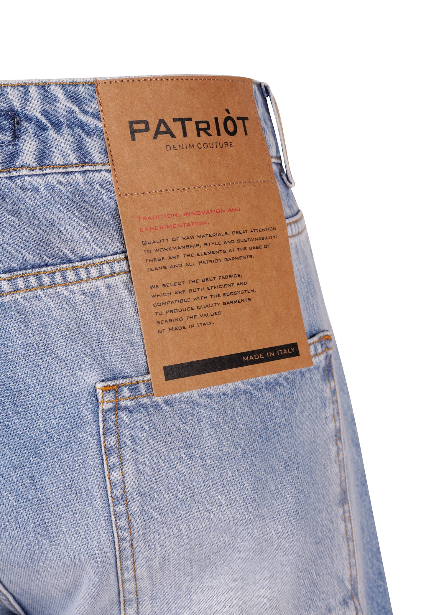 PATRIÒT Jeans Baggy Carpenter Denim Chiaro