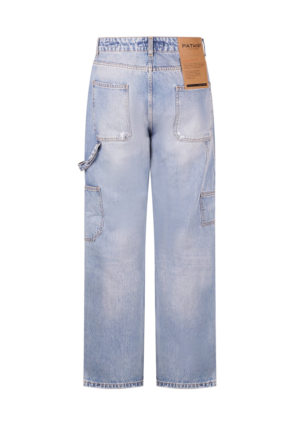 PATRIÒT Jeans Baggy Carpenter Denim Chiaro
