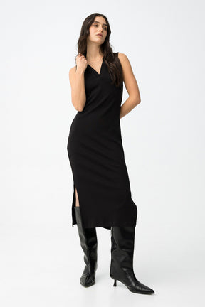 TIFFOSI RACHEL VESTITINO NERO GIRO MANICA DONNA SS26