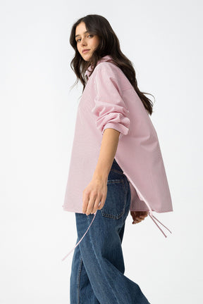 TIFFOSI LELO CAMICIA A RIGHE DONNA SS26