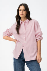 TIFFOSI LELO CAMICIA A RIGHE DONNA SS26