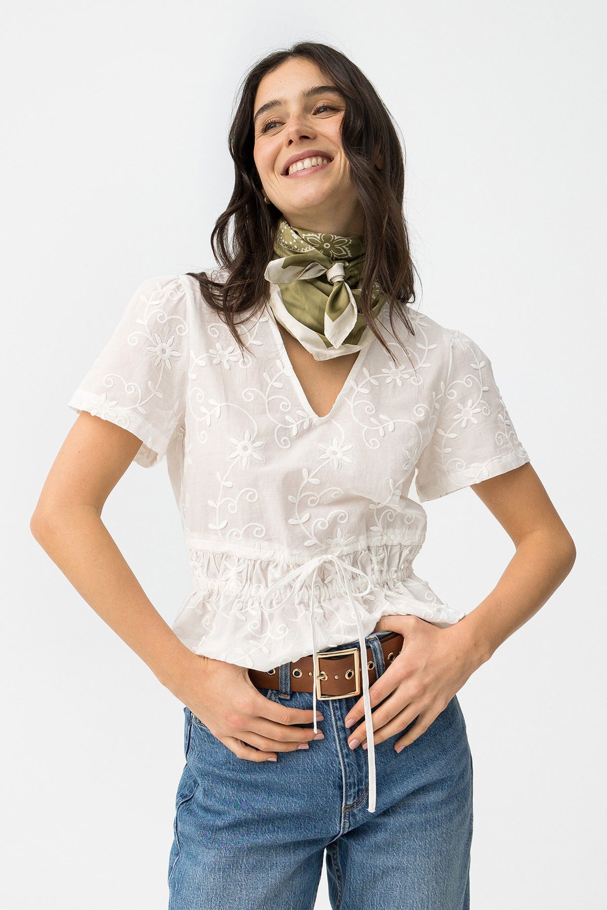 TIFFOSI IDALINA CAMICIA BIANCA DONNA SS26