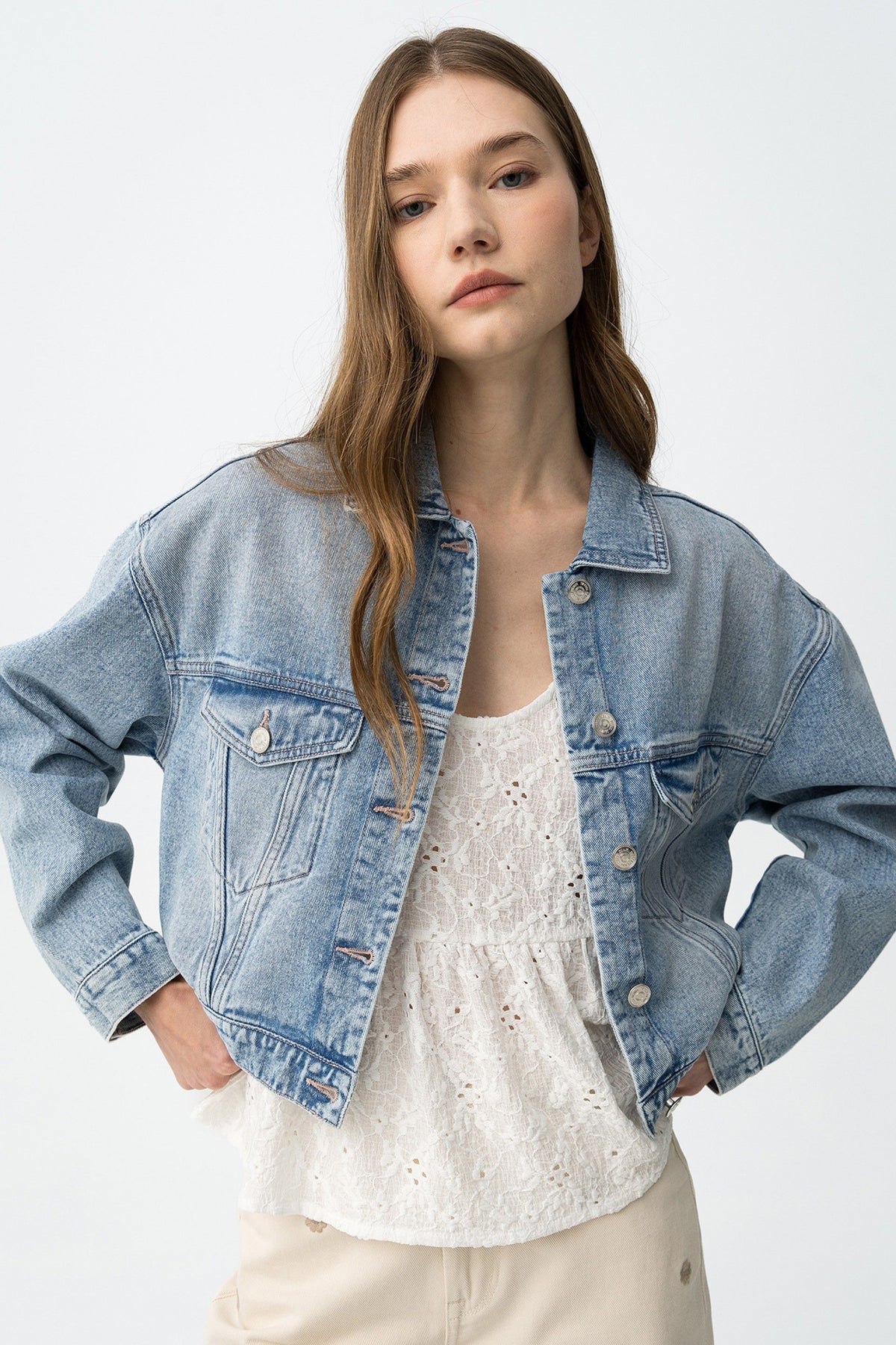 TIFFOSI JULIEN_6 JACKET DI JEANS GIRL SS26
