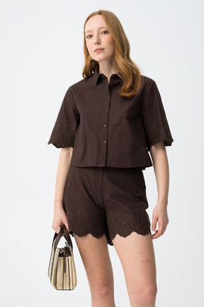 TIFFOSI LENCASTRE_C COORDINATO DONNA MARRONE SS26