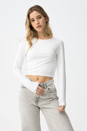 TIFFOSI TOKYO_2 T-SHIRT MANICHE LUNGHE BIANCA DONNA SS26