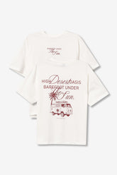 TIFFOSI TROLL_1 T-SHIRT BIANCA E BORDEAUX DONNA SS26