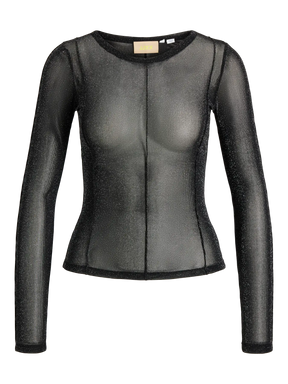 JJXX JXMINNA Maglia Laminata Trasparente Nera AW26