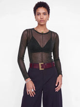 JJXX JXMINNA Maglia Laminata Trasparente Nera AW26