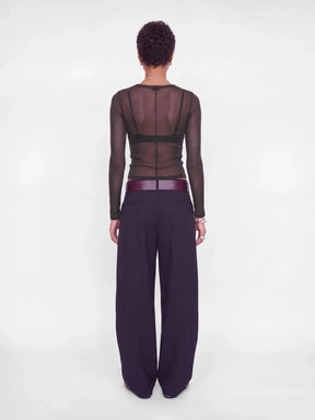 JJXX JXMINNA Maglia Laminata Trasparente Nera AW26