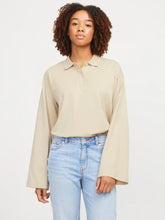 JJXX DONNA JXVILMA T-SHIRT A MANICHE LUNGHE BEIGE