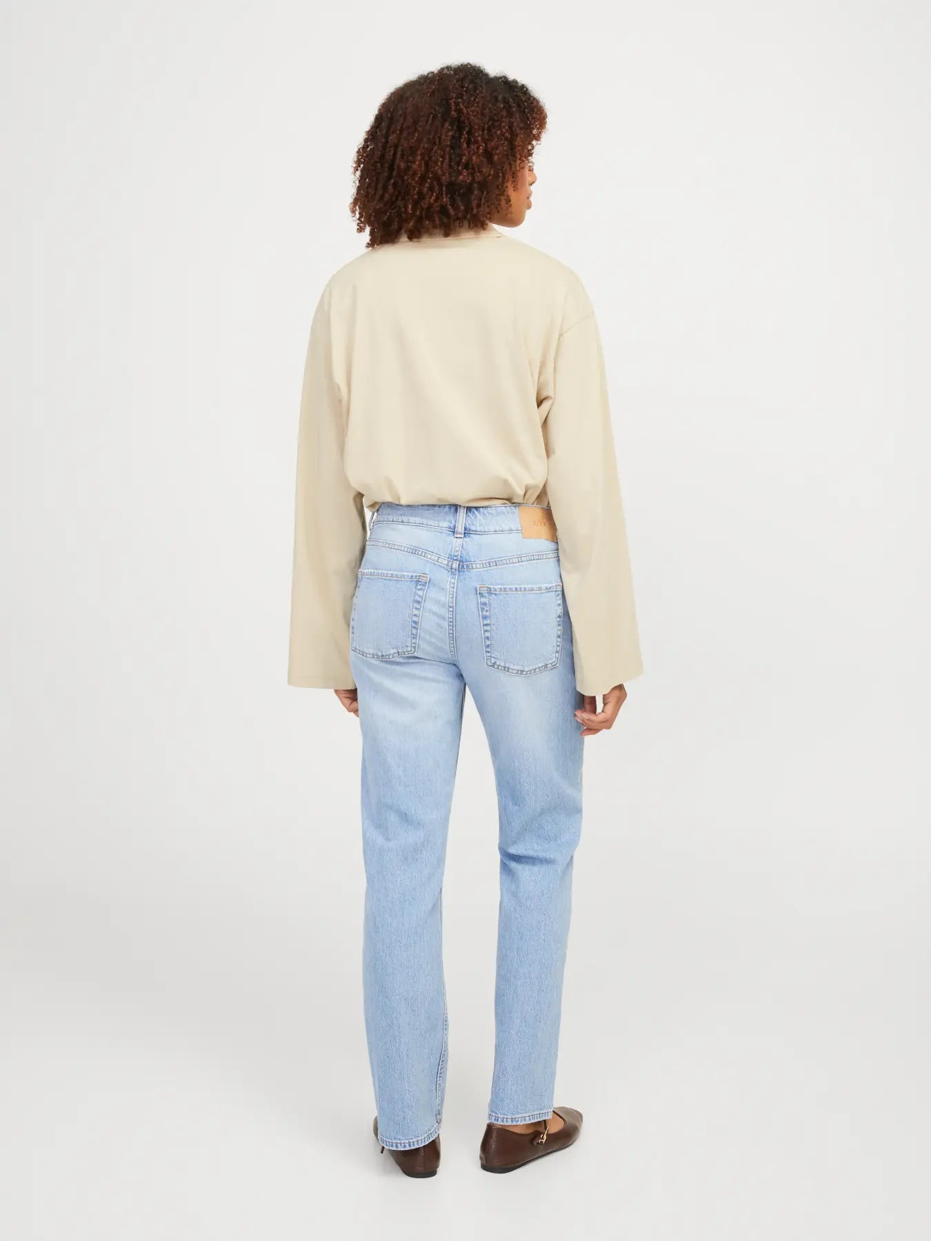 JJXX DONNA JXVILMA T-SHIRT A MANICHE LUNGHE BEIGE