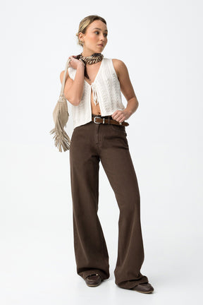 TIFFOSI JEANS KYLIE_73 MARRONE GIRL SS26