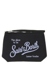 SAINT BARTH POCHETTE ALINE IN SCUBA NERA/LILLA
