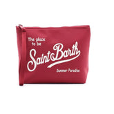 SAINT BARTH Pochette Aline In Nylon Bordeaux