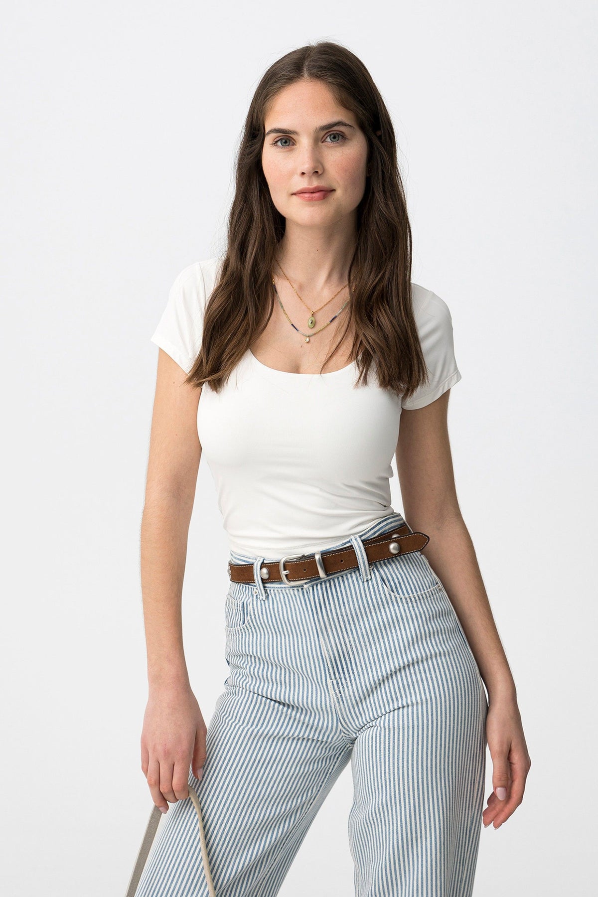 TIFFOSI TROFA_P T-SHIRT CROPPED BIANCA DONNA SS26