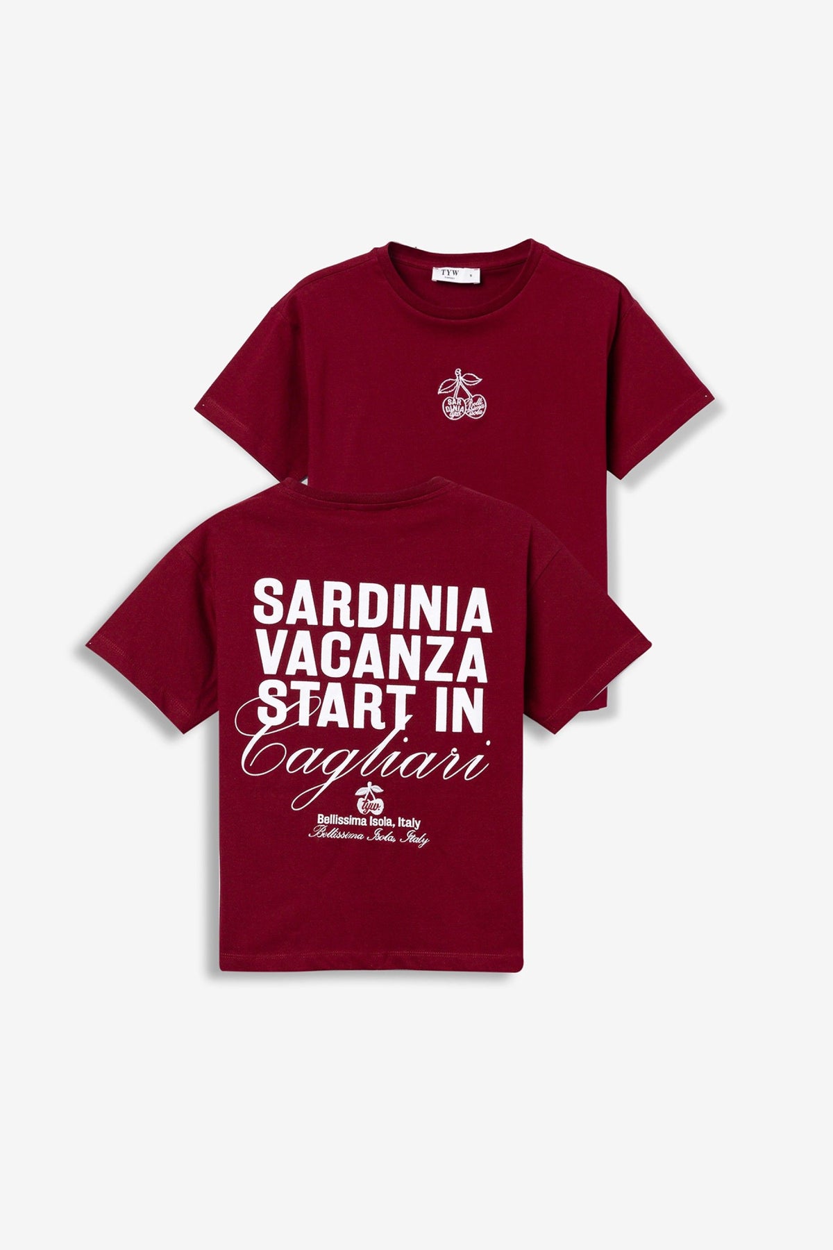 TIFFOSI MONTE-CARLO T-SHIRT BORDEAUX DONNA SS26