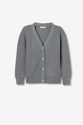 TIFFOSI DONNA CARDIGAN MIX&MATCH GRIGIO
