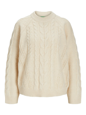 JJXX DONNA MAGLIONE TRECCIA BEIGE