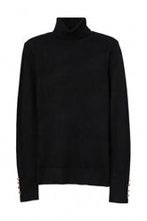 Tiffosi Vega Maglioncino a collo alto Nero Donna AW26
