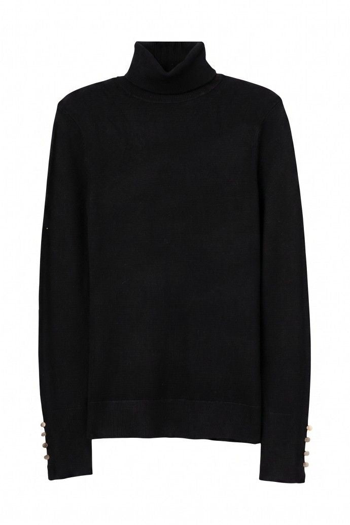 Tiffosi Vega Maglioncino a collo alto Nero Donna AW26