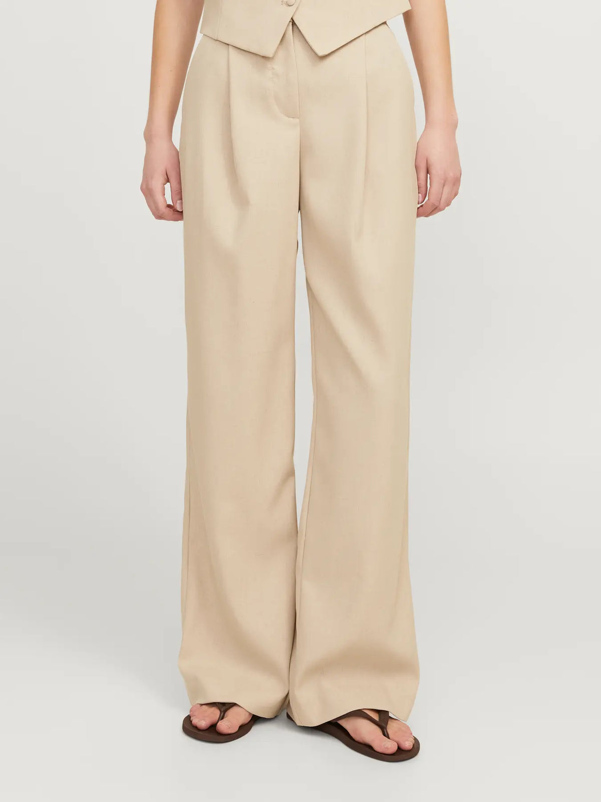 JJXX DONNA JXELLIS BEIGE STRUCTURED PANT