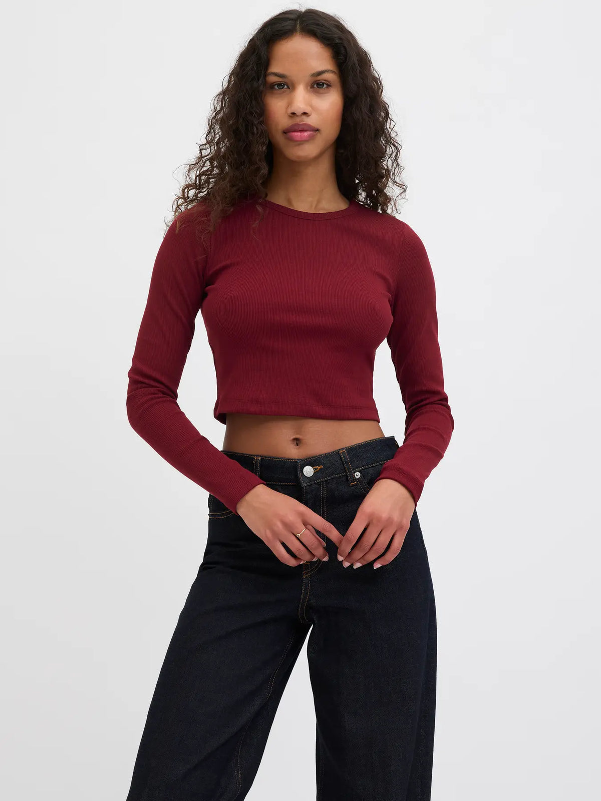 JJXX DONNA JXFELINE BORDEAUX MANICHE LUNGHE A COSTINE