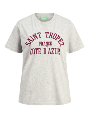 JJXX DONNA T-SHIRT JXMERLE GRIGIO/BORDEAUX