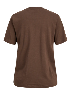 JJXX DONNA T-SHIRT JXMERLE MARRONE/PANNA