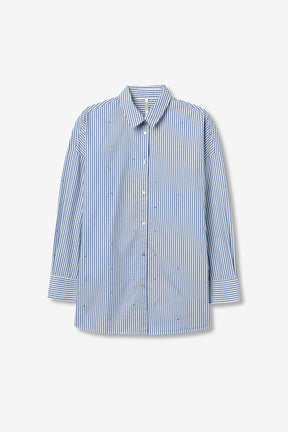 TIFFOSI DONNA CAMICIA ABIGAIL BLU/BIANCO