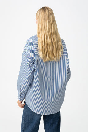 TIFFOSI DONNA CAMICIA ABIGAIL BLU/BIANCO