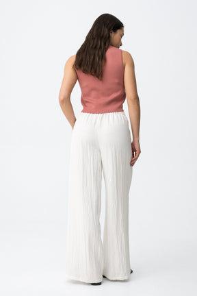 TIFFOSI AUGUSTA_B PANTALONE BIANCO DONNA SS26