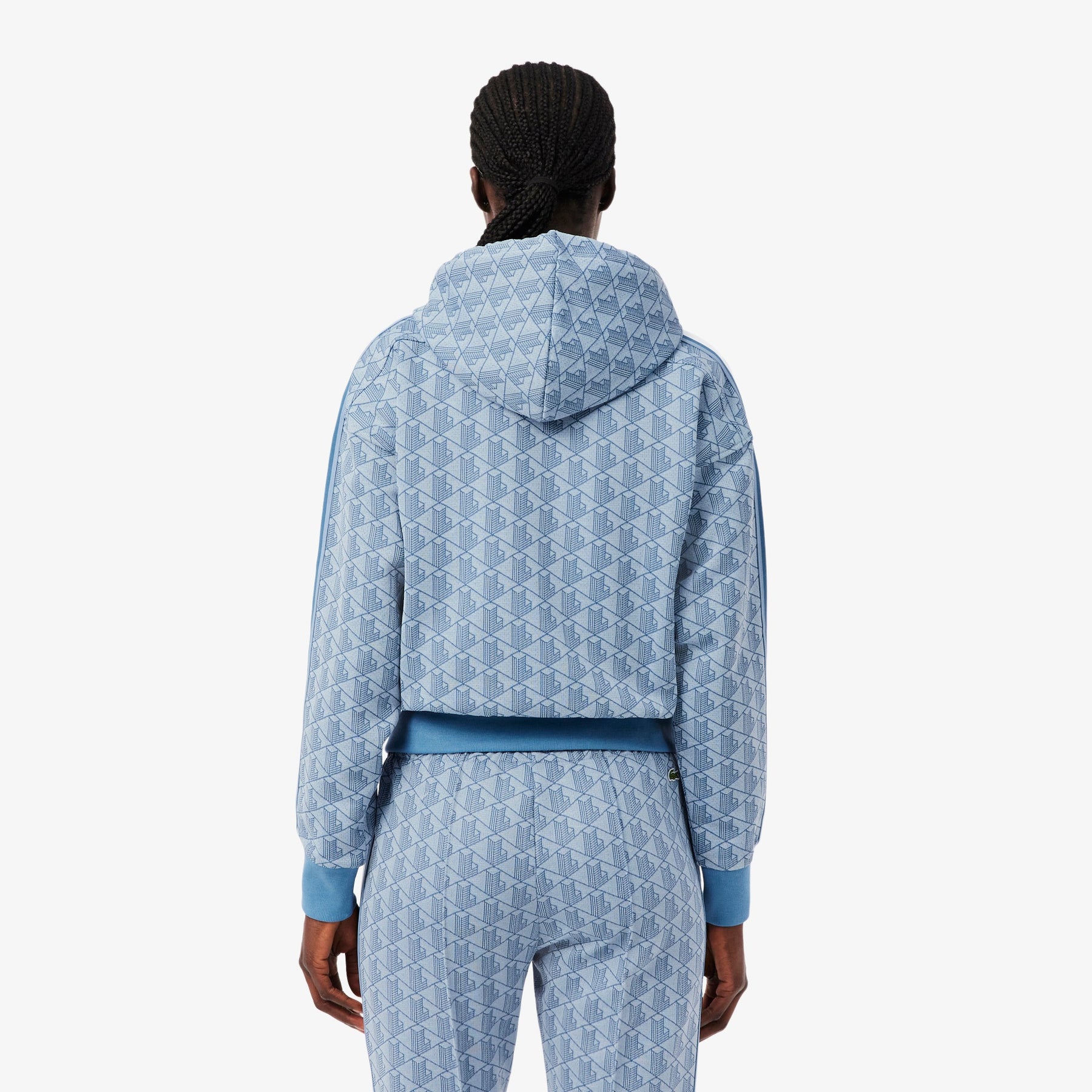 LACOSTE Tuta Monogram Donna Celeste