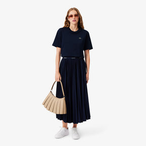LACOSTE T-Shirt Basic Donna Blu