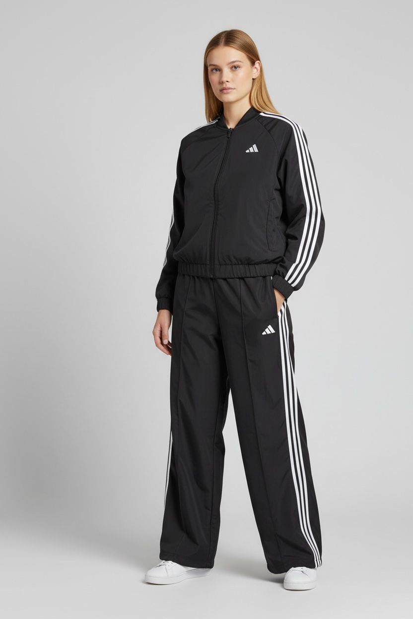 TUTA ADIDAS TRE STRISCE FODERATA DONNA