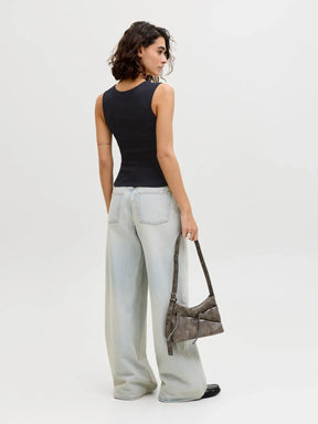 JJXX JXPOSIE CANOTTA NERA DONNA SS26