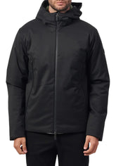 EMPORIO ARMANI GIUBBOTTO NERO PIUMINO EA7 CON CAPPUCCIO