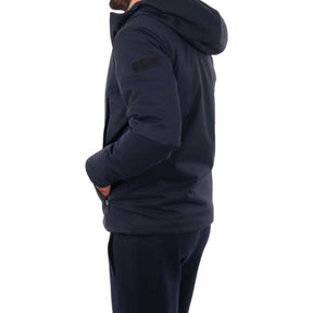 EMPORIO ARMANI GIUBBOTTO BLU PIUMINO EA7 CON CAPPUCCIO