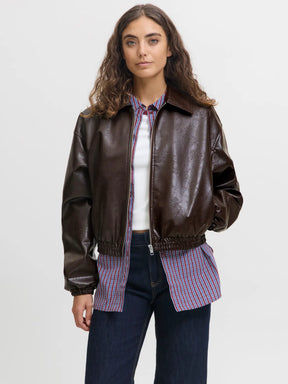 JXJODY JACKET DI PELLE MARRONE