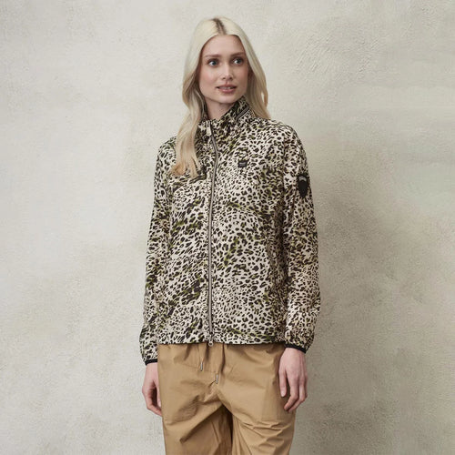 Blauer Antivento Donna Nero Verde Leopardato