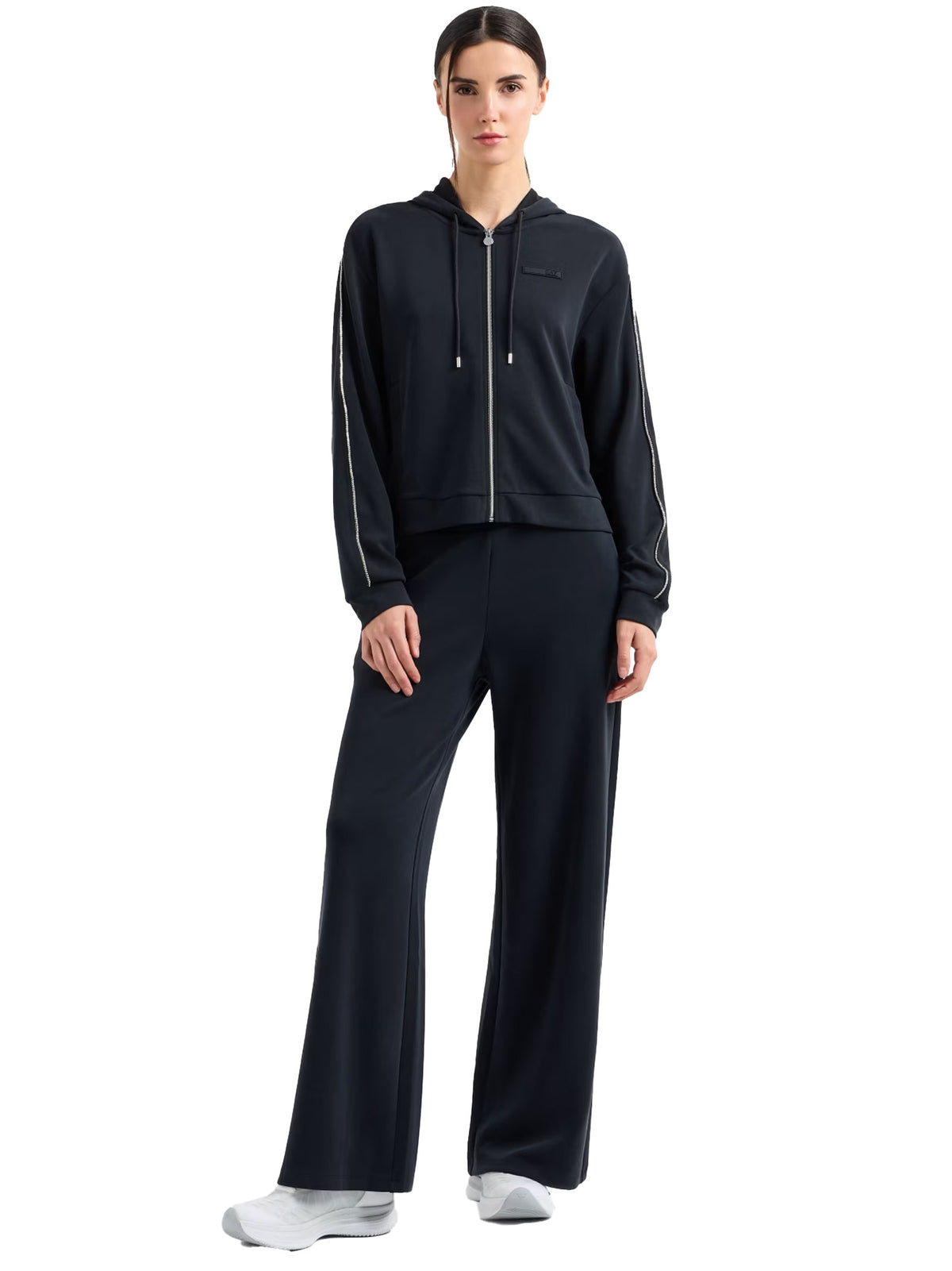 TUTA ARMANI DONNA NERA A PALAZZO