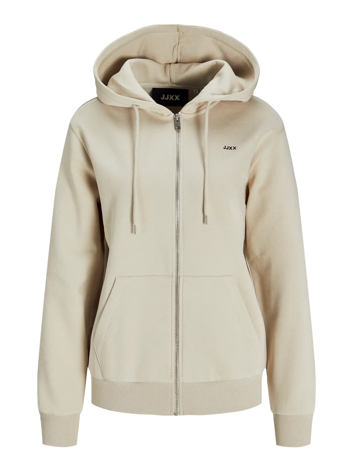 JJXX JXABBIE RLX BEIGE FELPA CON ZIP DONNA