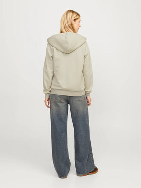 JJXX JXABBIE RLX BEIGE FELPA CON ZIP DONNA