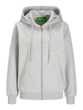 JJXX JXABBIE RLX GRIGIA FELPA CON ZIP DONNA